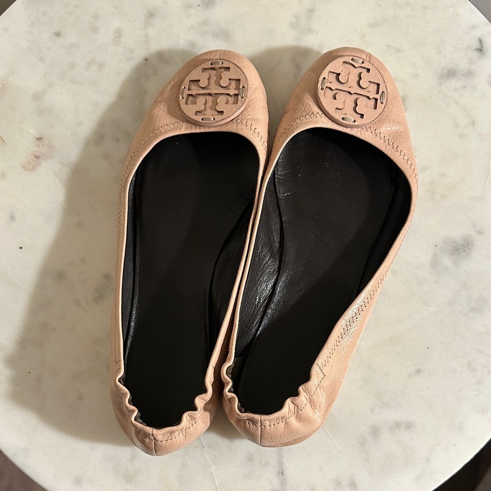Tory Burch Blush Pink Miller Flats